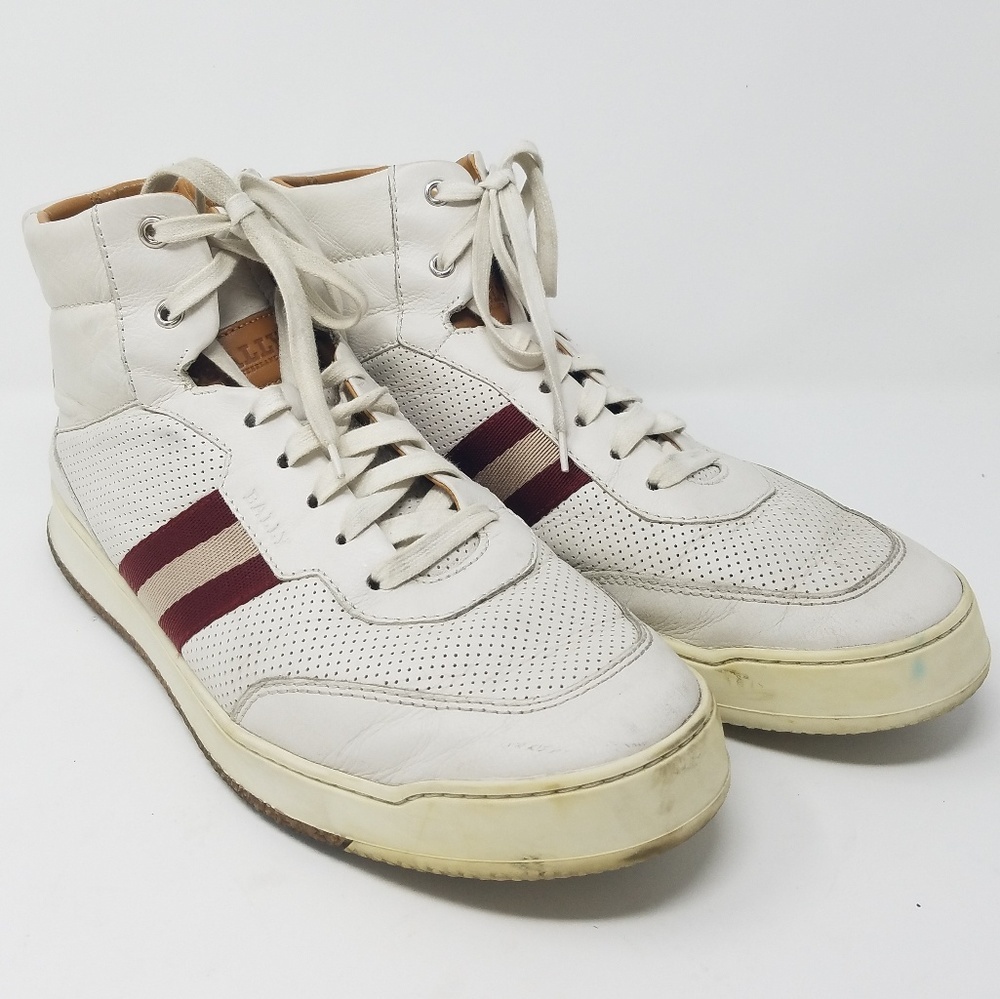 Bally Atilio‎ men 11 white high top sneaker Athletic sport gorpcore streetwear